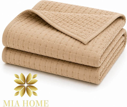Mia Home Шалтета Подредба Голям Двоен Екрю 220x240см 3 Бройки