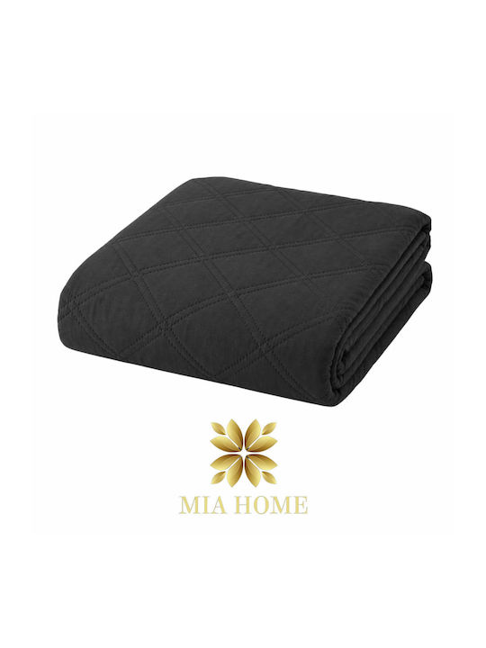 Mia Home Cuvertură Pat Dublu Neagră 220x240cm