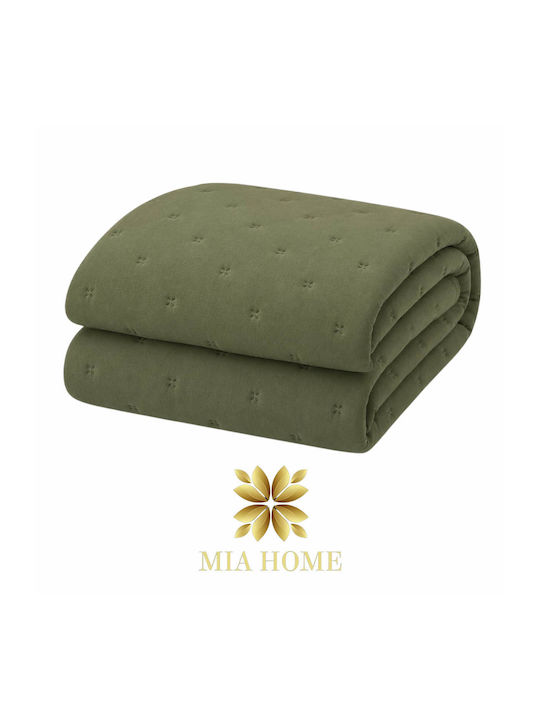 Mia Home Cuvertură Pat Dublu Olive 220x240cm