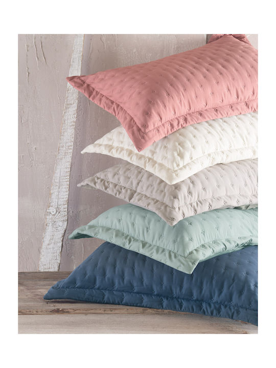 Rythmos Single Coverlet Set Microsatin Ecru 160x240cm 2 Pieces