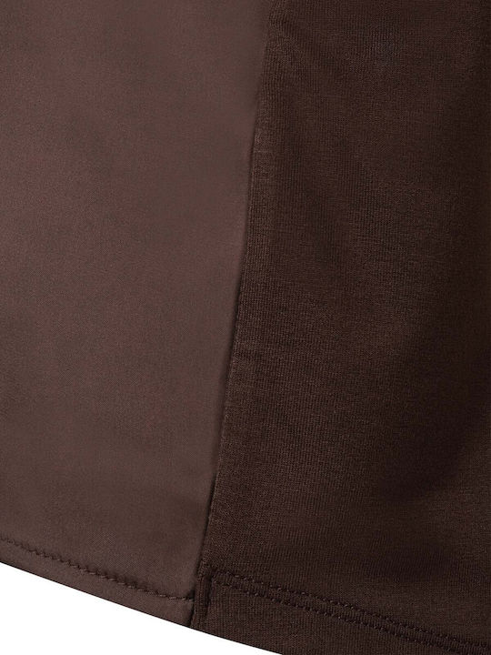 Women's Satin Brown Blouse