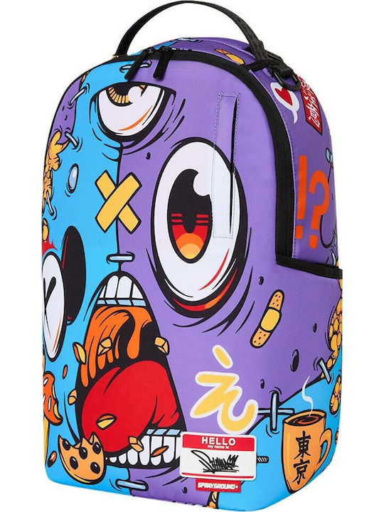 Sprayground Schulranzen Rucksack für Junior High-High School mit Flaschenhalter Mehrfarbig 29 x 15 x 45cm