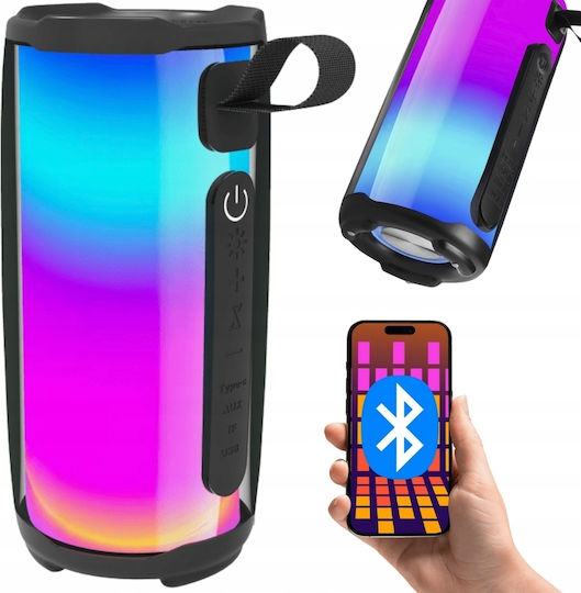 Verk Group Bluetooth Lautsprecher mit Tischuhr und Betriebszeiten (maximal) bis 8 Stunden Schwarz