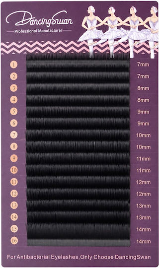 Dancing Swan L Curl 0.10 Mm Mixed 7–14 Mm Individual Lash Extensions