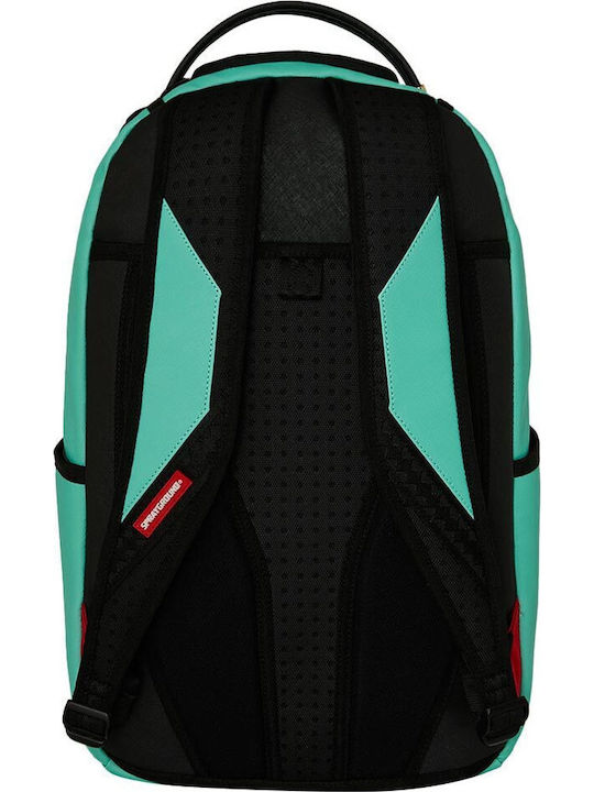 Sprayground Shark Central Bubble Shark Ученическа раница Тюркоазена с Джоб за бутилка