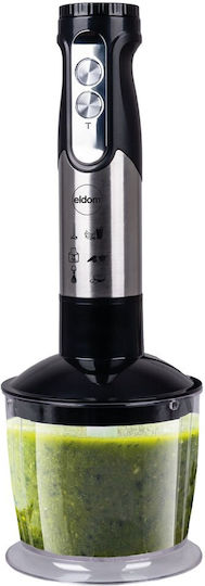 Eldom Hand Blender with Stainless Steel Rod 800W Black