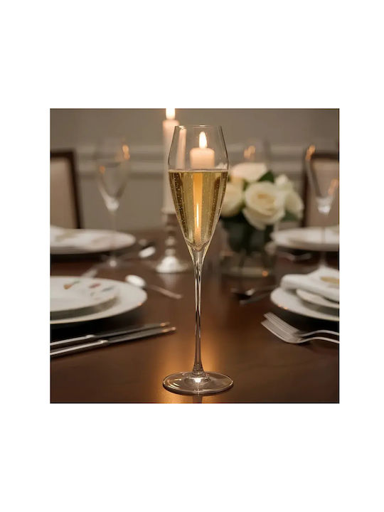 Set Brillen Champagner / Weißwein aus Glas Kelch 250ml 2 Stück