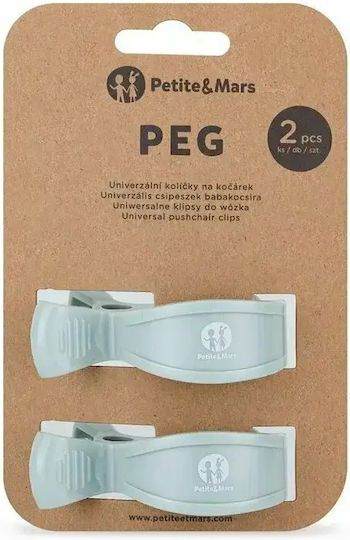 Petite & Mars Clips Pentru Cărucioare Turcoaz