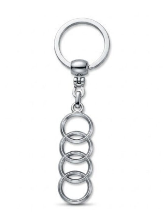 Premium Keychain Dedicated To Audi Chrome