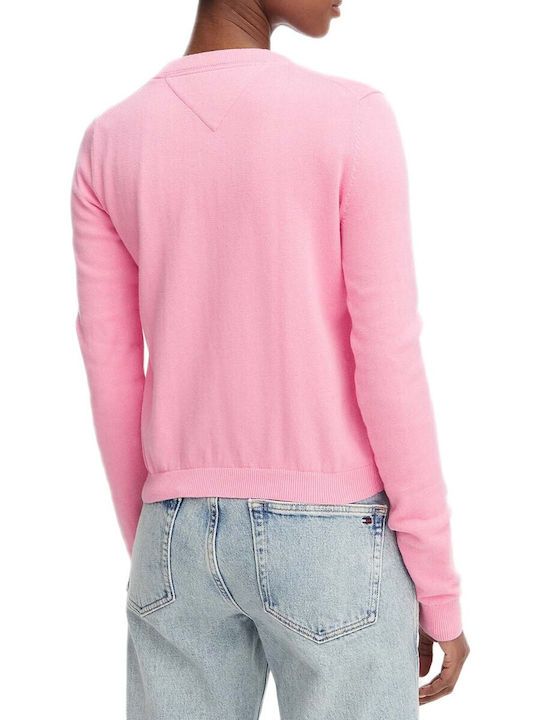 Tommy Hilfiger Cardigan tricotat pentru femei în culoare roz