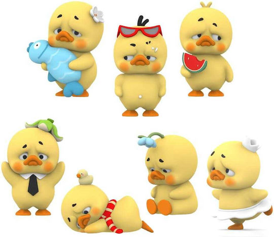 Upset Duck Stop Spiral Duck Figures Blind Box Size 10cm Display Set 6 Pieces
