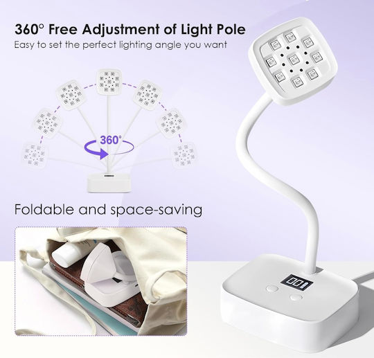 Mini Rechargeable LED Battery Nail Lamp 27W