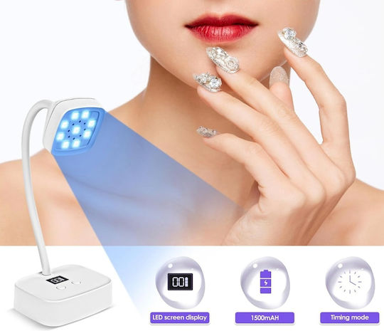 Mini Rechargeable LED Battery Nail Lamp 27W