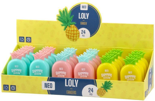 Sazio Radiergummi Loly Ananas Hülle