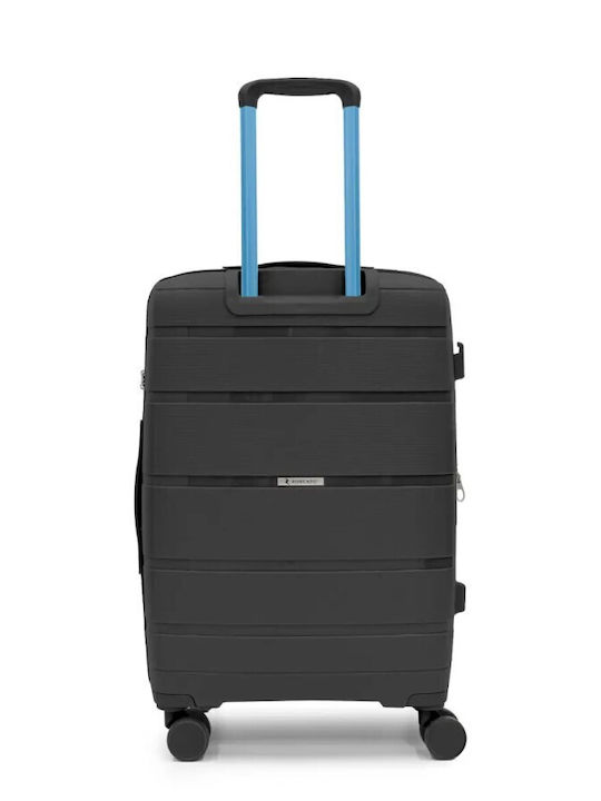 Ciak Roncato Large Hard Travel Suitcase Black Height 75cm
