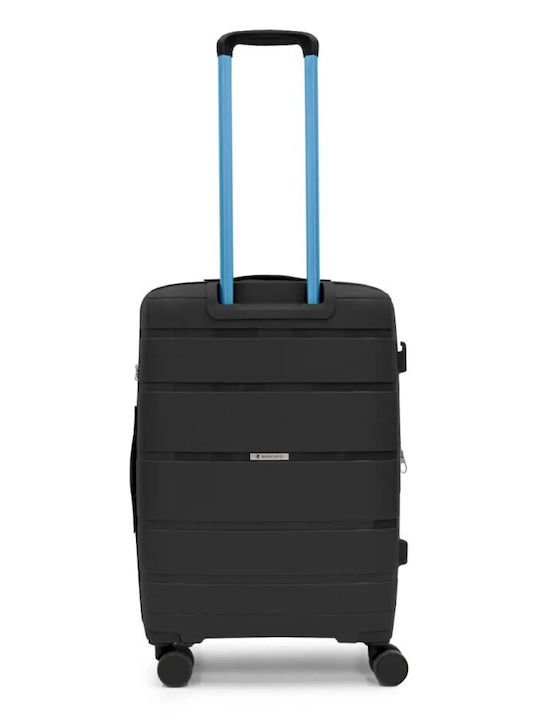 Ciak Roncato Medium Suitcase Hard Black Height 66cm