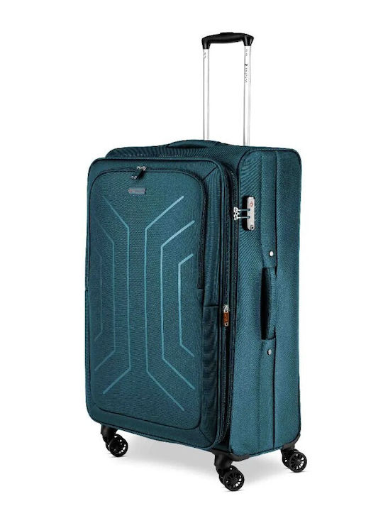 Ciak Roncato Large Travel Suitcase Light Blue Height 78cm Ciak Roncato Large Travel Suitcase Light Blue Height 78cm