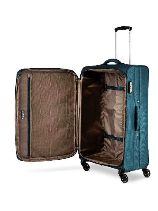 Ciak Roncato Large Travel Suitcase Light Blue Height 78cm