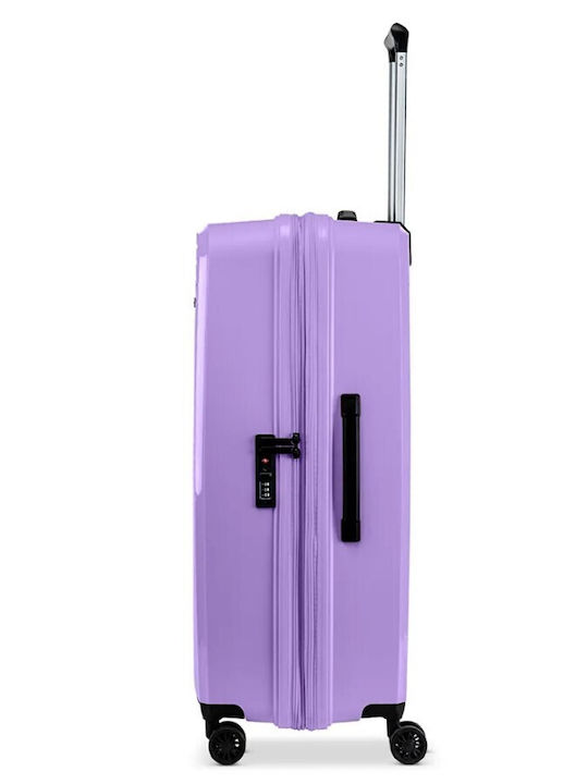 Ciak Roncato Medium Hard Travel Suitcase Purple Height 67cm
