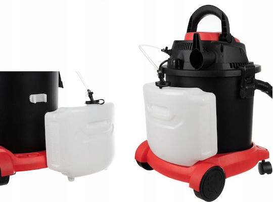 Aspirator Umed-Uscat 1600W cu Recipient Din Inox 20lt Negru