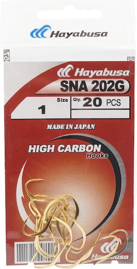 Fishing Hooks Hayabusa Sna 202g 20 Units No1/0
