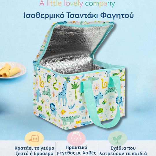 A Little Lovely Company Πλαστικό Παιδικό Σετ Φαγητού Ισοθερμικό