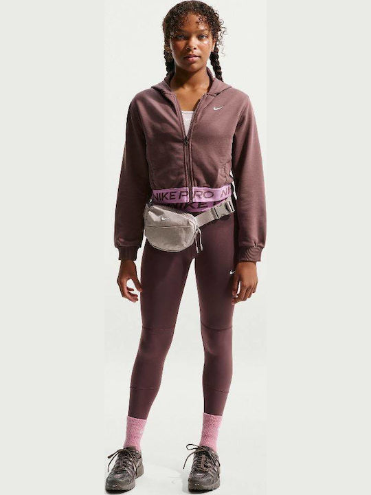 Dri-FIT Full-Zip Women's Hoodie Sweatshirt Purple