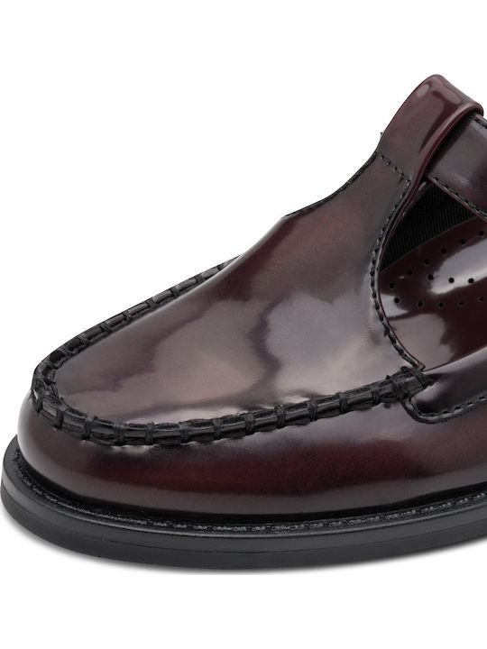 Women's Loafers In Burgundy Colour