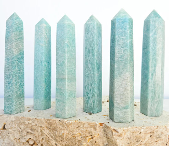 Crystal Amazonite Obelisk 9cm