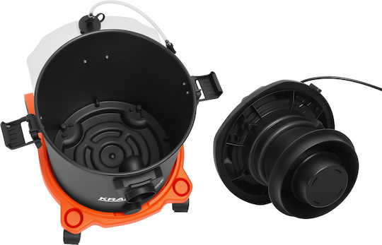 Kraft & Dele Aspirator Umed-Uscat 1600W cu Recipient Din Inox 20lt