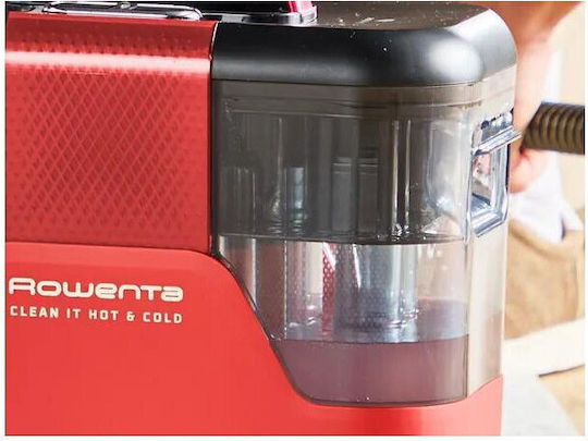 Rowenta Clean It Hot & Cold Nass-Trocken Staubsauger 1150W mit Kunststoffbehälter 2,3l Rote