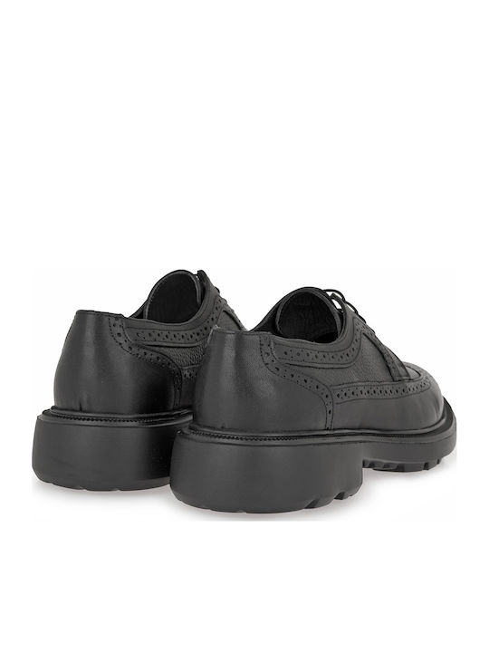 Δερμάτινα Ανδρικά Oxfords Μαύρα