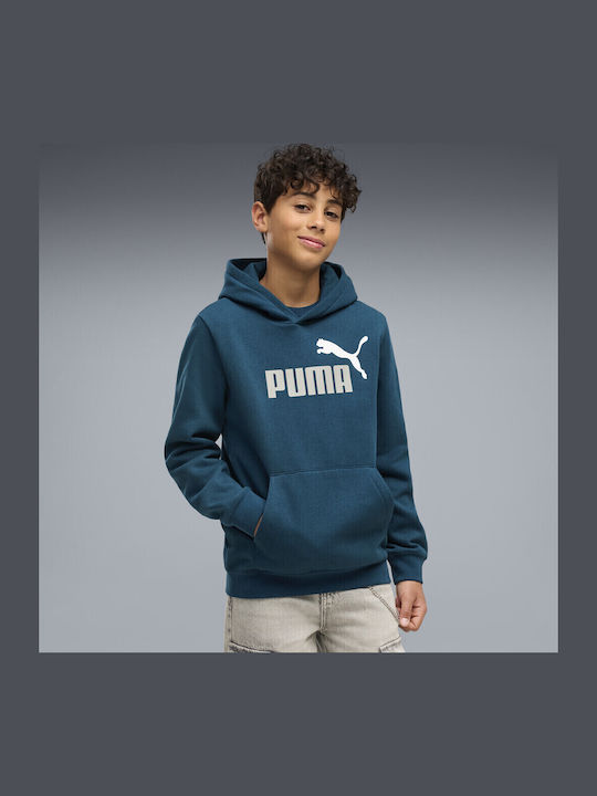 Детски Суичър с Качулка и Джобове Петролен Hoodie Fl