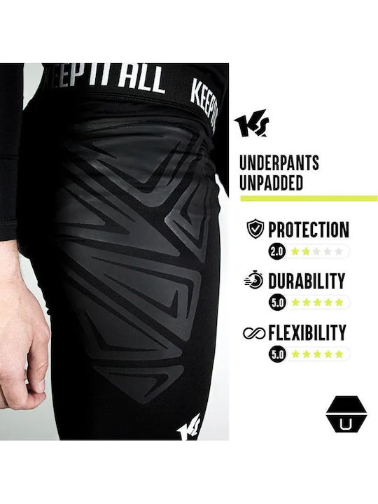 KEEPERsport Мъжки спортен клин Compression Capri Черен