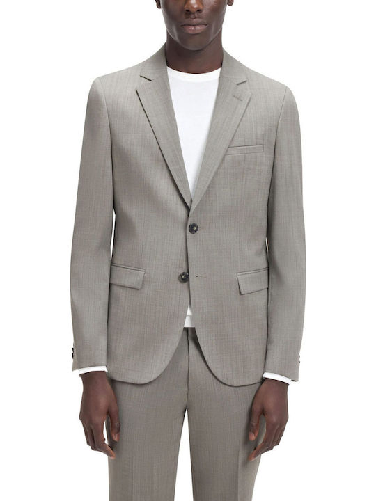 Men's Suit with Slim Fit Khaki