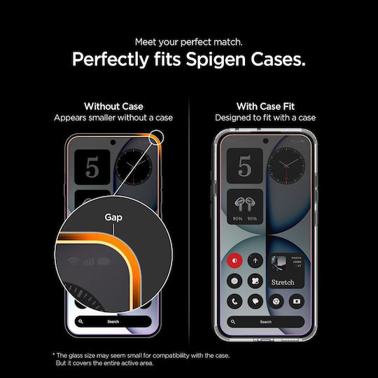 Spigen Gehärtetes Glas 2 Stück Für Nothing Phone (4a)