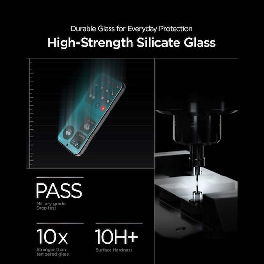 Spigen Spigen Displayschutzfolie Ez Fit Pro Vollleim Gehärtetes Glas 2 Stücke (Nichts Phone (4a) Pro)