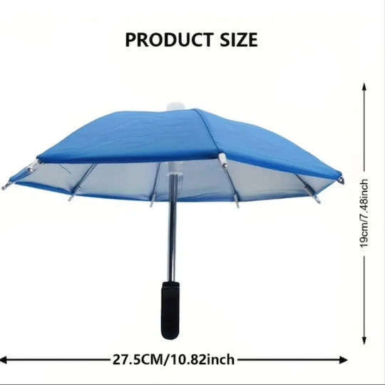 Mini Umbrelă Albastră Pentru Telefoane Mobile