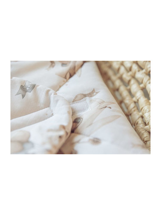 Sensillo Pătură Pepinieră Swaddling 100% Bumbac Gri 75x75 cm