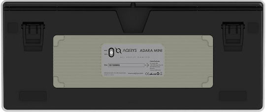Aqirys Adara Mini LE Gaming Μηχανικό Πληκτρολόγιο 75% με Haimu Pink διακόπτες και RGB φωτισμό (Αγγλικό US) Λευκό