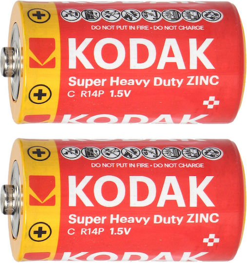 Kodak Extra Heavy Duty Алкални Батерии C 1.5V 2бр