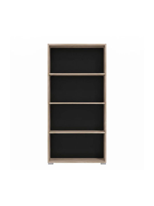 Bestelle 4 Boden Kunststoff Bücherregale Grau 70x25x142cm