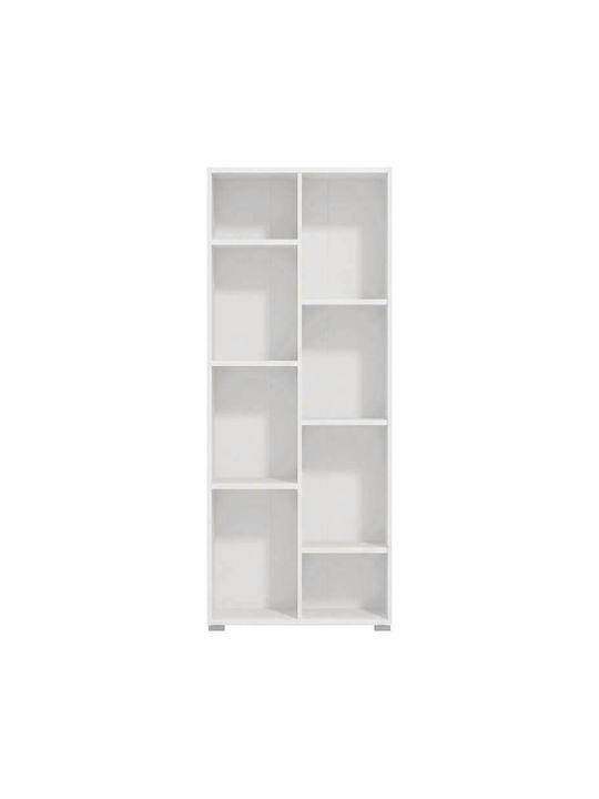 Modulus 4 Kinder Bücherregal Boden Kunststoff Weiß 70x33x142cm