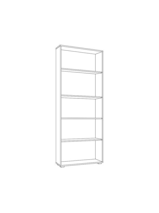 Bestelle 5 Kinder Bücherregale Boden Kunststoff Graue 70x25x177cm