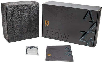 Azza PSAZ-750 750W Black Power Supply Full Modular 80 Plus Bronze