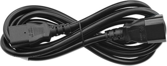 Qoltec IEC C13 - IEC C14 Cable 1.8m Black (53897)