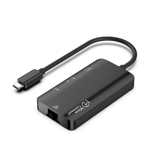 Microconnect USB-C Docking Station με HDMI 4K PD Ethernet Γκρι (USB3.1CCOM16)