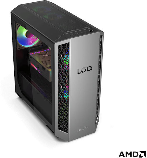 Lenovo Loq Tower 26ADR10 Гейминг Настолен Компютър (Ryzen 7-8745HX/32GB DDR5/1TB SSD/GeForce RTX 5060 Ti/W11 Home)