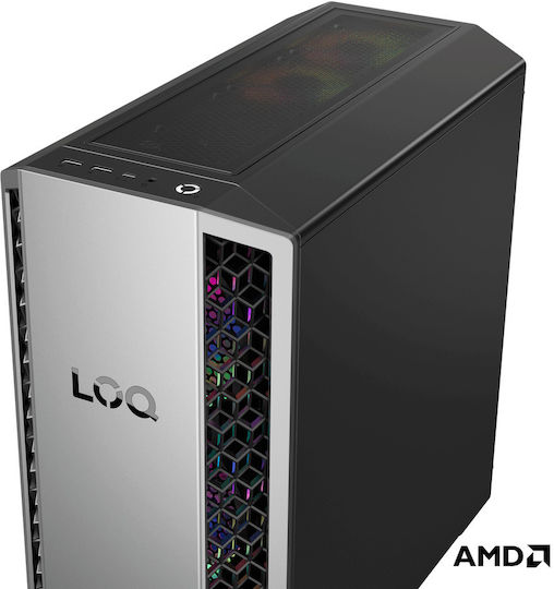 Lenovo Loq Tower 26ADR10 Гейминг Настолен Компютър (Ryzen 7-8745HX/32GB DDR5/1TB SSD/GeForce RTX 5060 Ti/W11 Home)