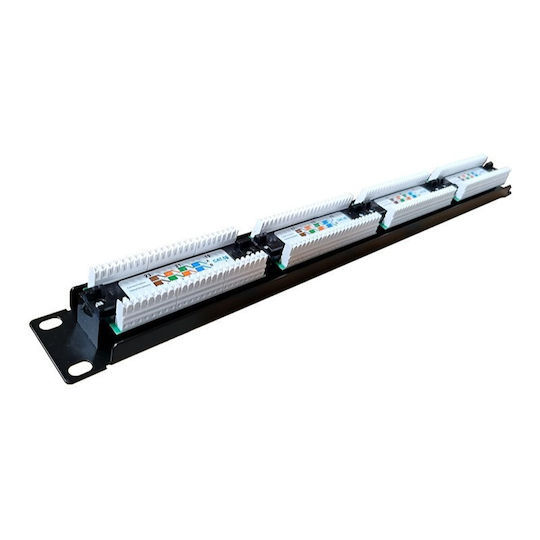 Masterlan Pp52-24-ms Patch Panel 19" 24xrj45 Cat5e 1u Utp
